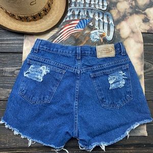VINTAGE SONOMA DENIM CUT OFFS MED WASH SZ 30